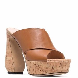Si Rossi
cork platform open-toe sandals size 36